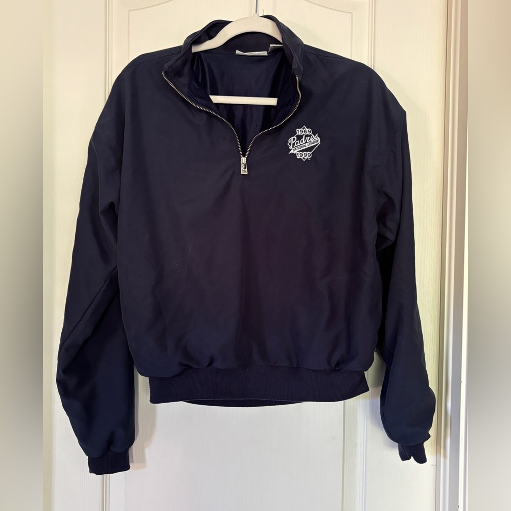Vintage 1999 San Diego Padres Quarter Zip Jacket by Antigua – Size S